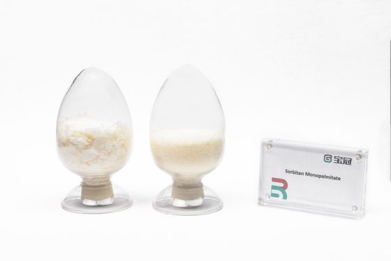 Goede prijs. Sorbitane monopalmitaat of sorbitane palmitaat Moleculaire formule C22H42O6 Lichte gele korrels vaste stof HLB waarde 6.7 stabilisator verdikkingsmiddel smeermiddel verzachter afwerkingsmiddel dispersant online